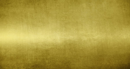 Gold metal background or texture. Yellow steel plate.の写真素材