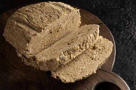 Halva traditional local confection recipes in West Asia. On a cutting boardの写真素材