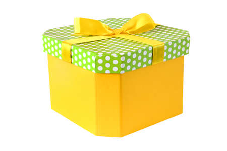 gift box with a bow isolated on white background