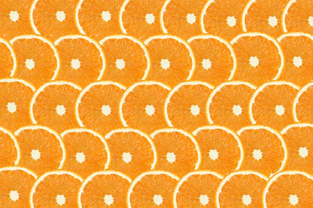 Orange fruts slice abstract seamless pattern background. Top view.