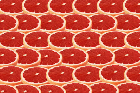 Grapefruit fruits slice abstract seamless pattern background