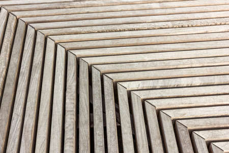 Wooden boards grey periodically perpendicular and parallelの写真素材