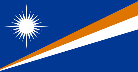 Flag of the Marshall Islands, national symbolのイラスト素材