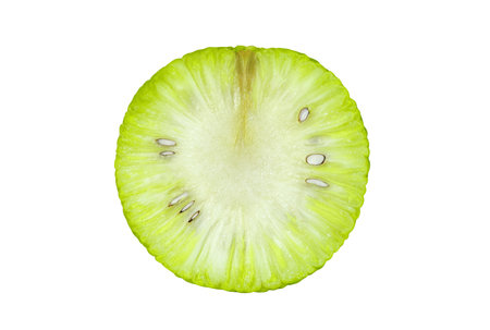 fruit cut, isolated on white background with clipping path