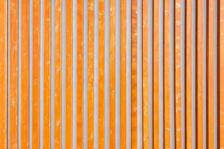 vertical wooden plank wallの写真素材