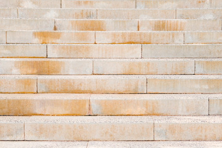 steps on the street stairs, front viewの写真素材