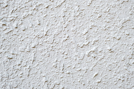background of white plastered wallの写真素材