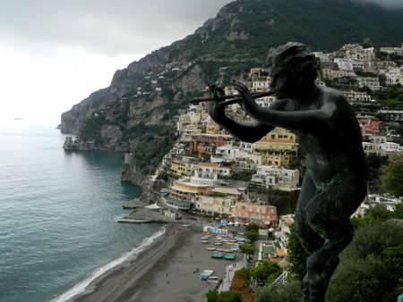 Amalfi Coast in a rainy dayのeditorial素材
