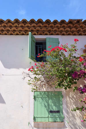 Windows of a Provencal Houseの写真素材