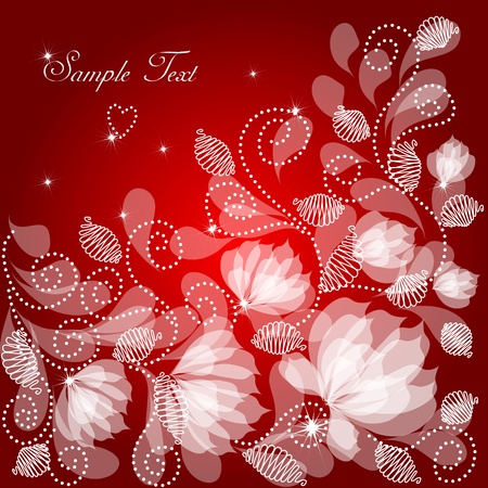 Vintage floral backgroundのイラスト素材