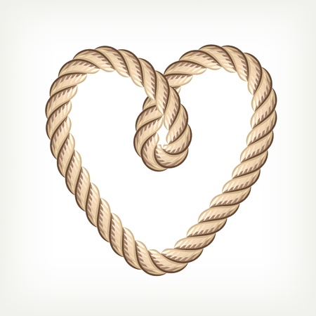 Rope heartのイラスト素材