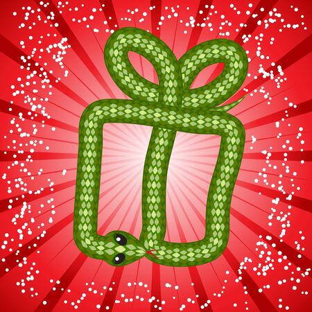 Cute snake  symbol of 2013 year のイラスト素材
