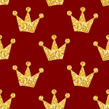 Seamless pattern with crowns Vector illustration.のイラスト素材