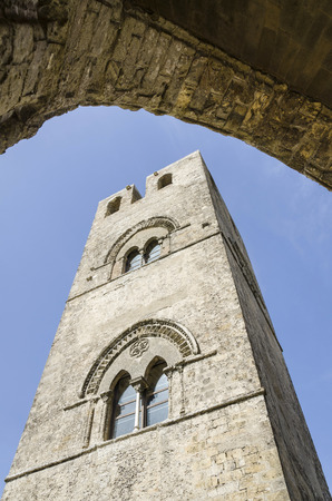 Erice, Sicily, Bell towerの写真素材
