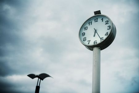 The clock shows の写真素材