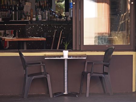 Background Picture of Restaurant Tableの写真素材