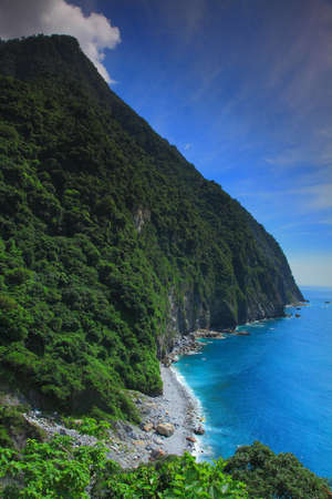 Beautiful Cliff in Hualien, Taiwanの写真素材