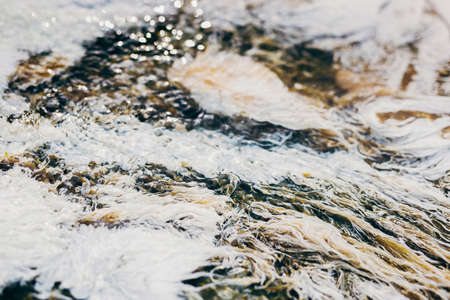 Boiling eggs in hot springs of Chae Son national park, Lampang in North Thailand