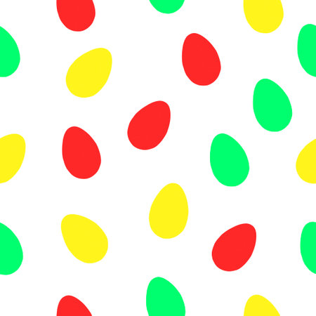 green red and yellow seamless pattern on white background holday wrapping paperのイラスト素材