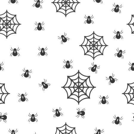 Seamless background with baby spiders seamless patternのイラスト素材