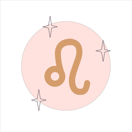 Sign of the zodiac leo. Vector illustration.のイラスト素材