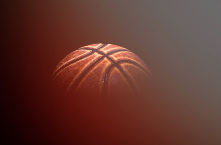 basketball ball on black background.の写真素材