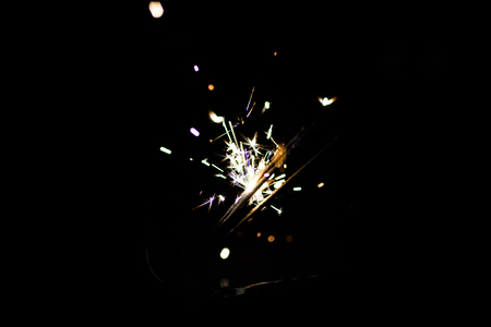 christmas sparklerの写真素材
