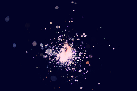 christmas sparklerの写真素材