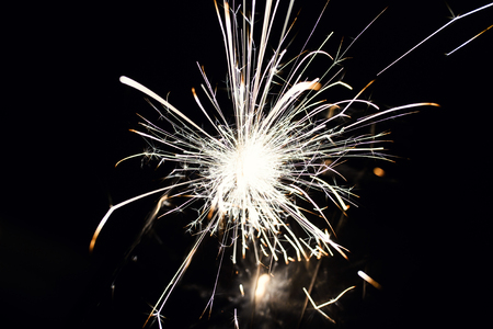 christmas sparklerの写真素材
