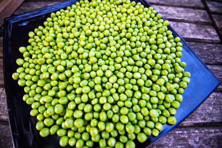 Green peas backgroundの写真素材