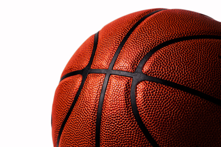 basketball ball on white background.の写真素材