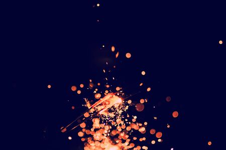 christmas sparklerの写真素材