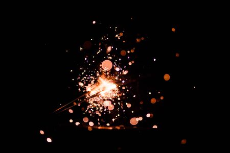 christmas sparklerの写真素材
