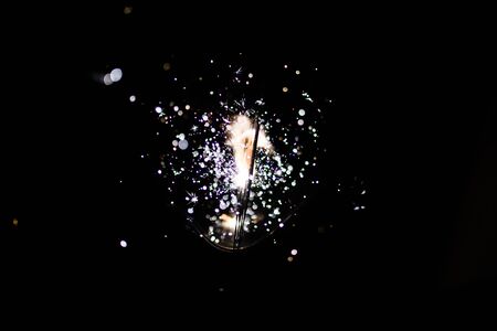 christmas sparklerの写真素材