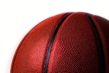 basketball ball on white background.の写真素材