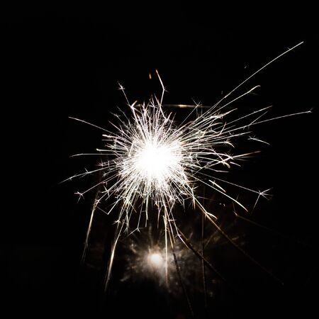 christmas sparklerの写真素材