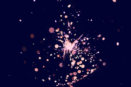 christmas sparklerの写真素材
