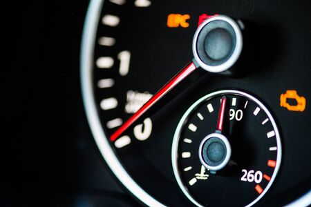 speedometer in the carの写真素材