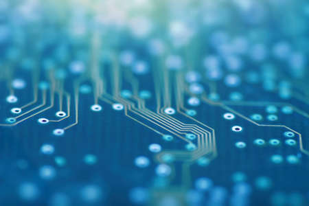High Tech Circuit Board. Network Technology Background. Technology innovation.の写真素材