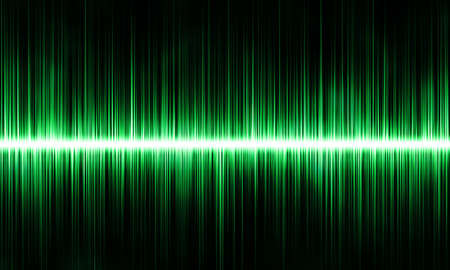 Abstract Green Colorful Rhythmic Sound Wave. sound wave form.の写真素材