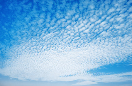 Beautiful morning blue sky with clouds background