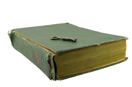 old book and keyの写真素材