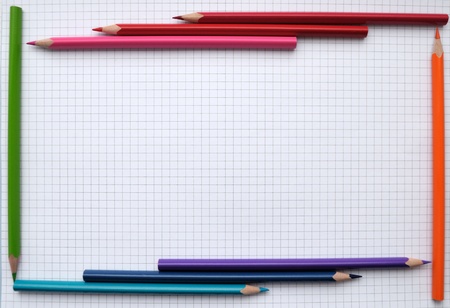 Pencils frameの写真素材