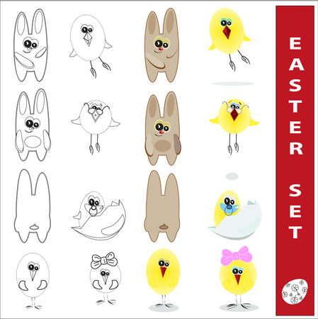 easter setのイラスト素材