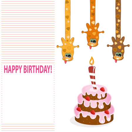 happy birthday cardのイラスト素材