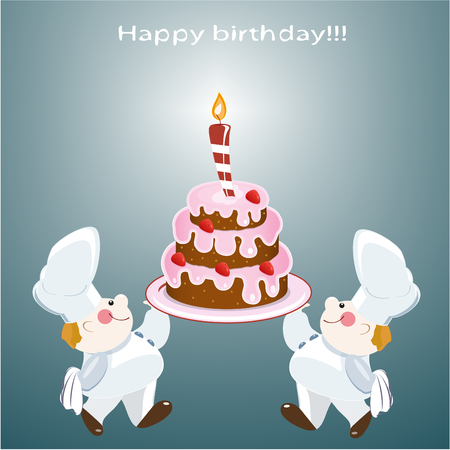 happy birthdayのイラスト素材