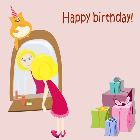 birthday cardのイラスト素材