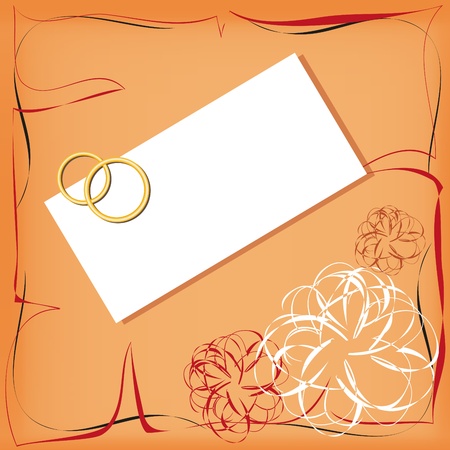 wedding invitationのイラスト素材