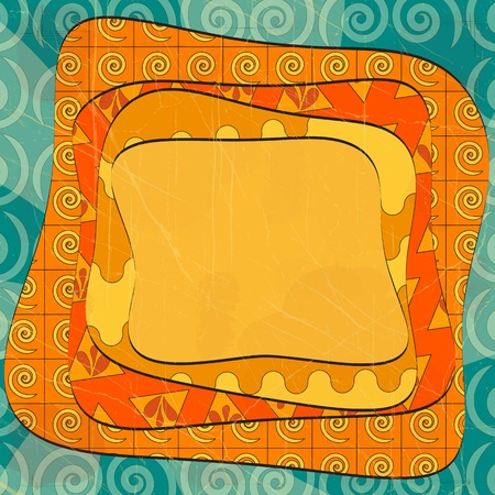 abstract background in grunge style - Australian ornamentのイラスト素材