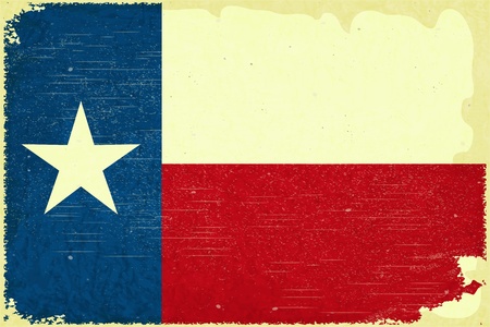 Grunge poster - Texas flag in Retro style - Vector illustrationのイラスト素材